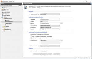 Benutzersynchronisation zwischen Active Directory oder LDAP und MailStore Server
