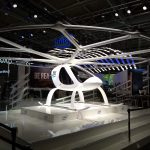 Der Intel Volocopter im Rahmen des "Future Mobility"-Themenbereichs