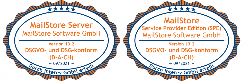 Interev Siegel-DSGVO-DSG-MailStore_Server_SPE_13_2_DACH