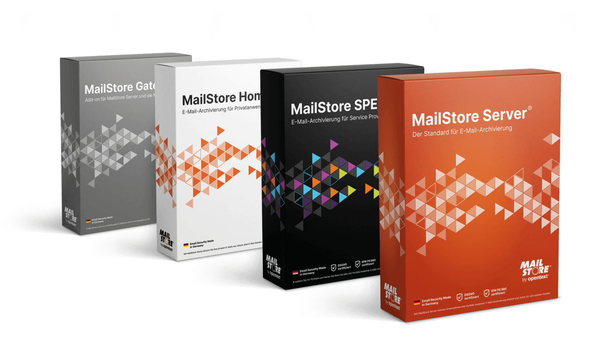 MailStore Produktboxen