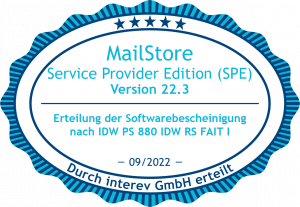 Siegel IDW PS 880 für MailStore SPE