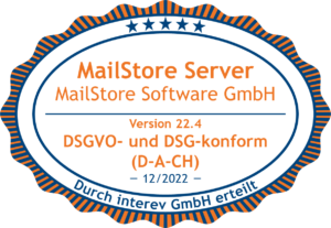 Siegel DSGVO für MailStore Server