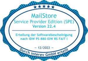 Siegel IDW PS 880 für MailStore SPE