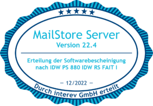 Siegel IDW PS 880 für MailStore Server