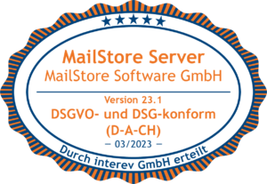 Siegel DSGVO für MailStore Server