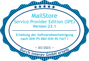 Siegel IDW PS 880 für MailStore SPE