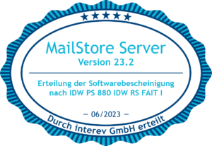 MailStore Server IDW PS 880