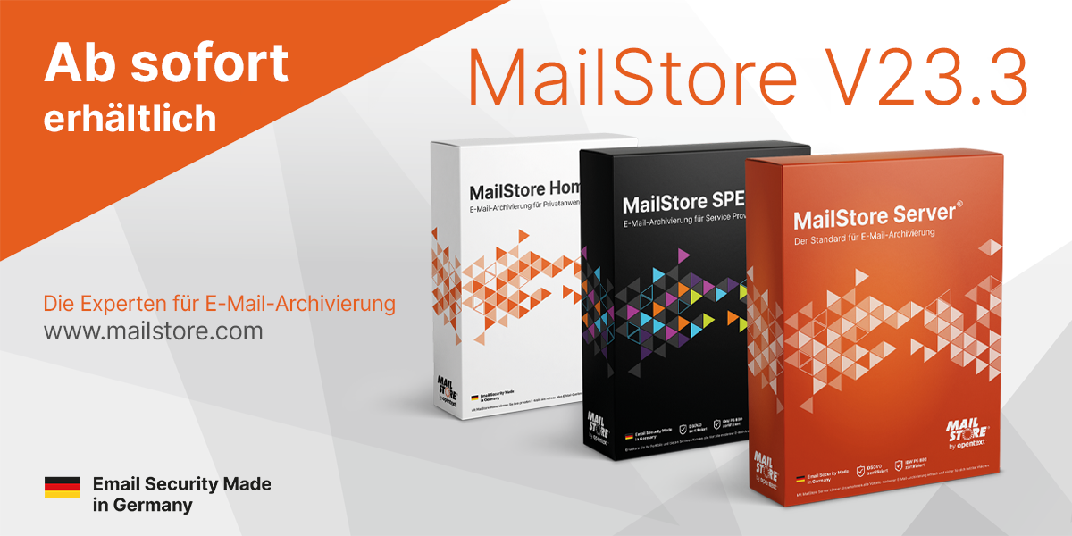 MailStore Version 23.3 ab sofort verfügbar MailStore