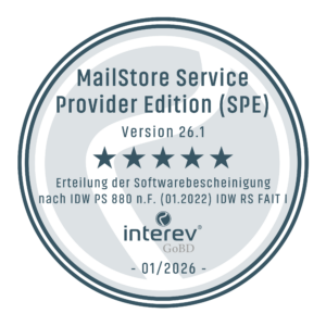 IDW PS 880 MailStore SPE 26.1