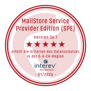 DSGVO MailStore SPE 26.1