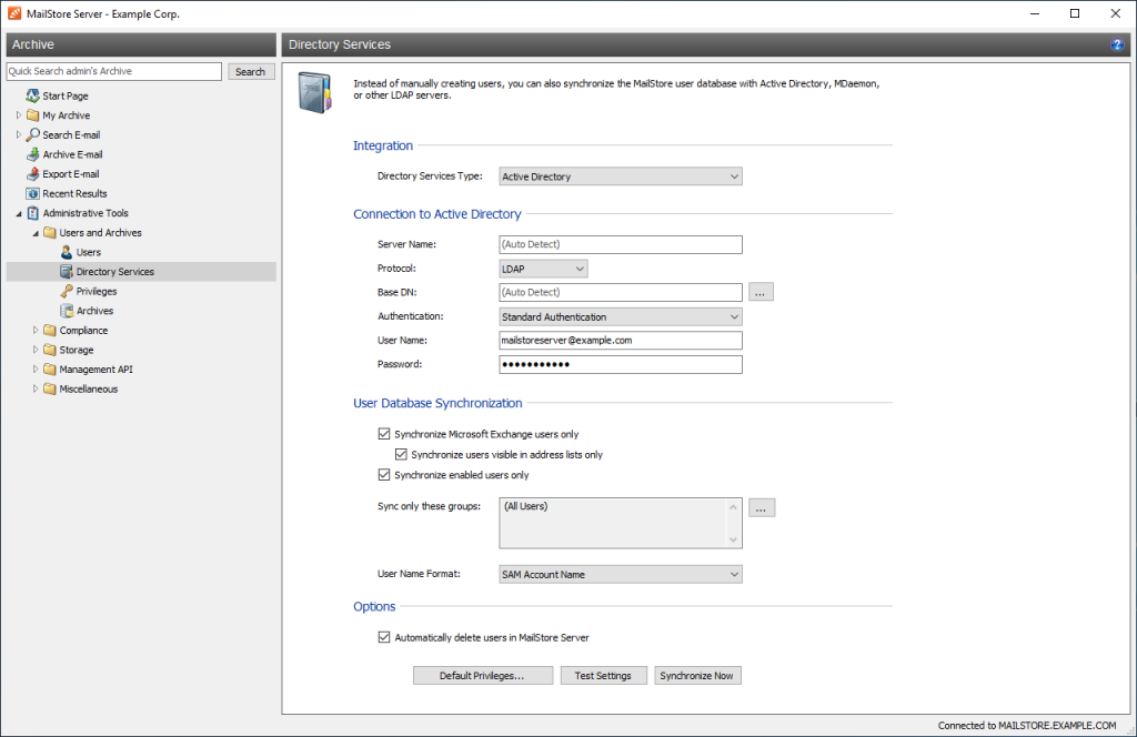 MailStore Server - Email Archiving Software for SMB