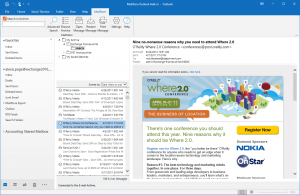 Screenshot of Add-in for Microsoft Outlook