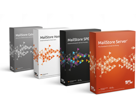 Boxshots MailStore Server. MailStore Service Provider Edition, MailStore Home, MailStore Gateway