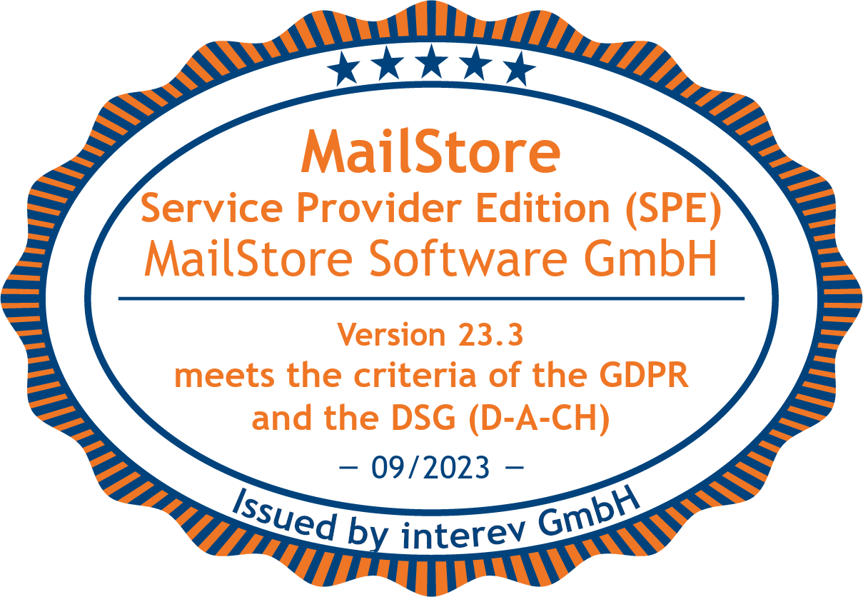 MailStore SPE GDPR