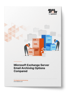 Cover Microsoft Exchange Server Email Archiving Options Compared