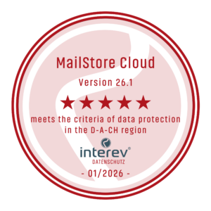 GDPR MailStore Cloud 26.1