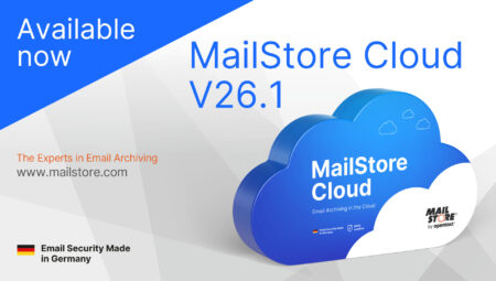 MailStore Cloud Version 26.1: Forwarding Archived Emails and Improved Mailbox Archiving