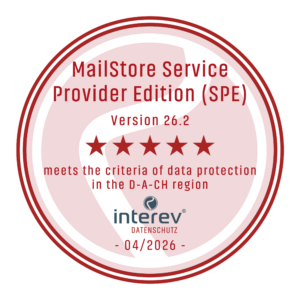 MailStore SPE 26.2 GDPR 